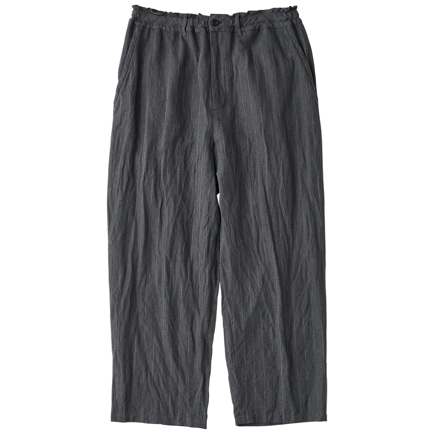 PIN STRIPE LINEN COTTON EASY PANTS