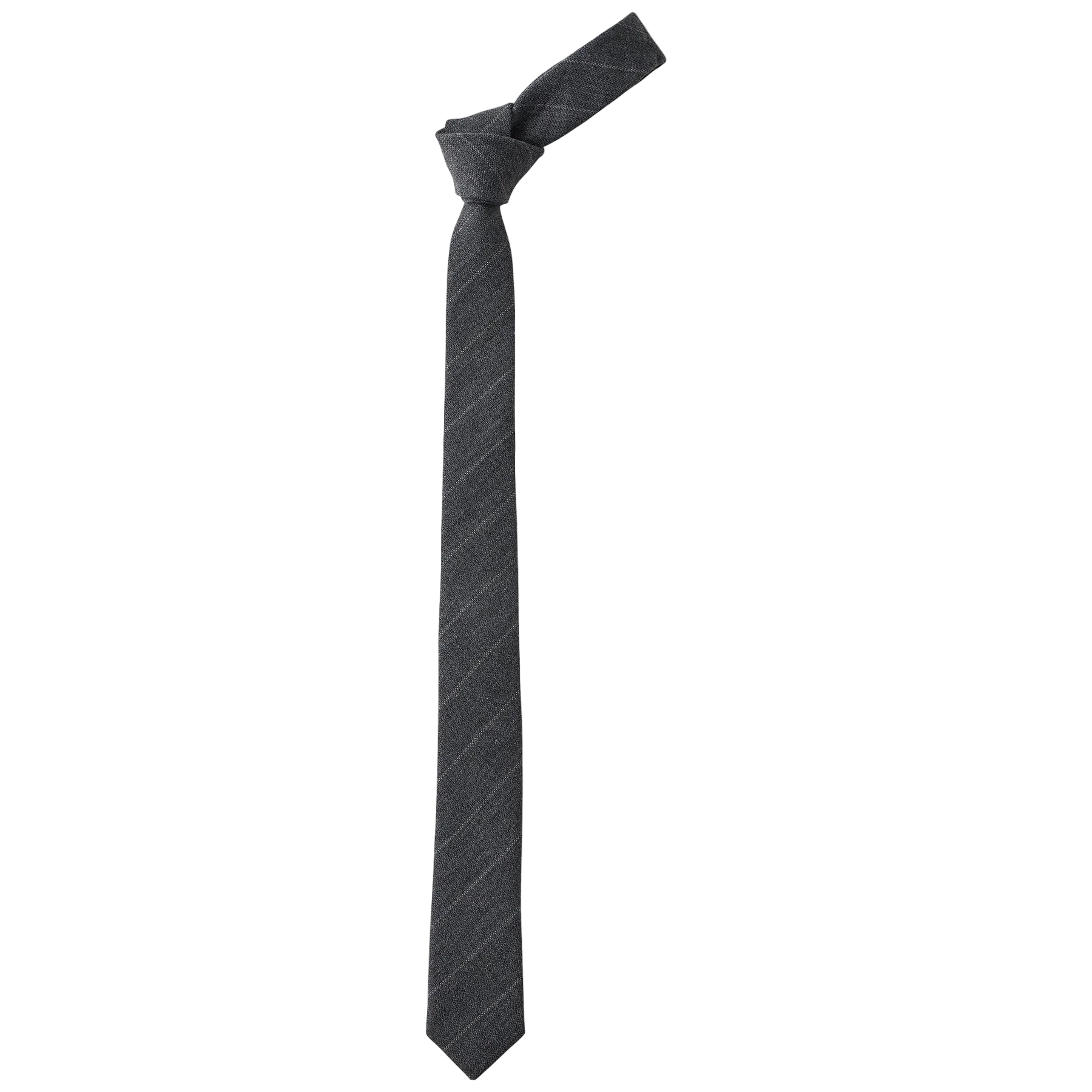 PIN STRIPE LINEN COTTON TIE