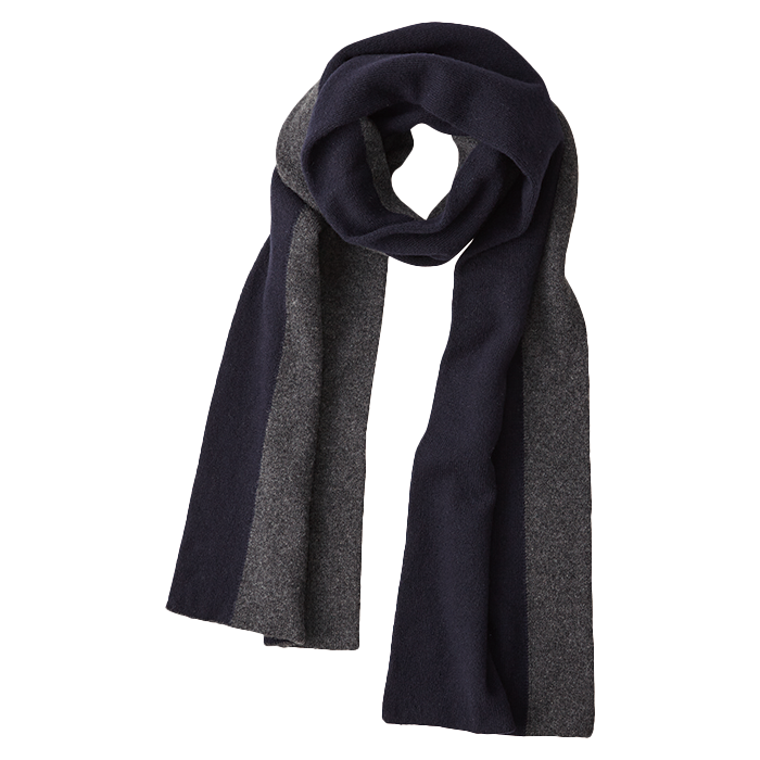 CASHMERE KNIT STOLE TWO TONE COLOR (BABY CASH) 
