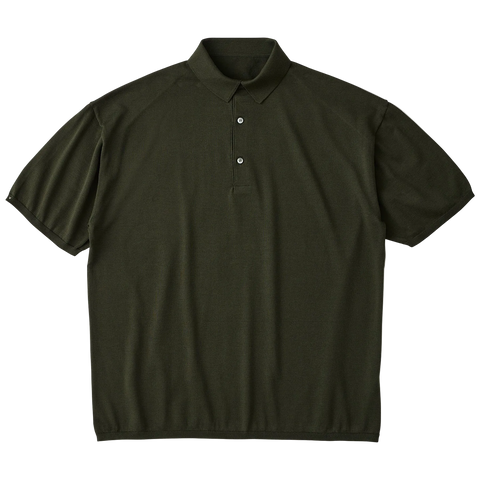 H/W SEA ISLAND COTTON KNIT POLO SHIRT