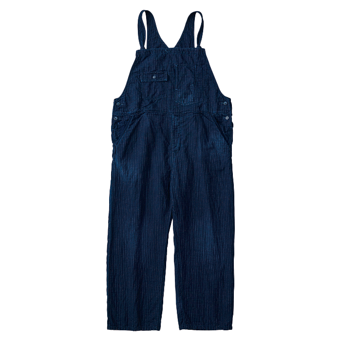 超美品✨ ポータークラシック オーバーオール スーパーナイロン ストレッチ 黒 SASHIKO STRIPE OVERALLS WATCH CHAIN ITEM(サシコ ストライプ