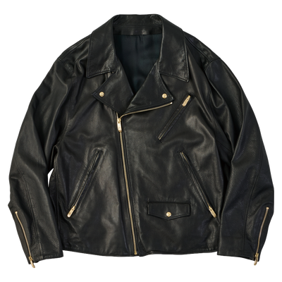 PC RIDERS JACKET W / LOVE & PEACE GOLD (PC GINZA EXCLUSIVE)