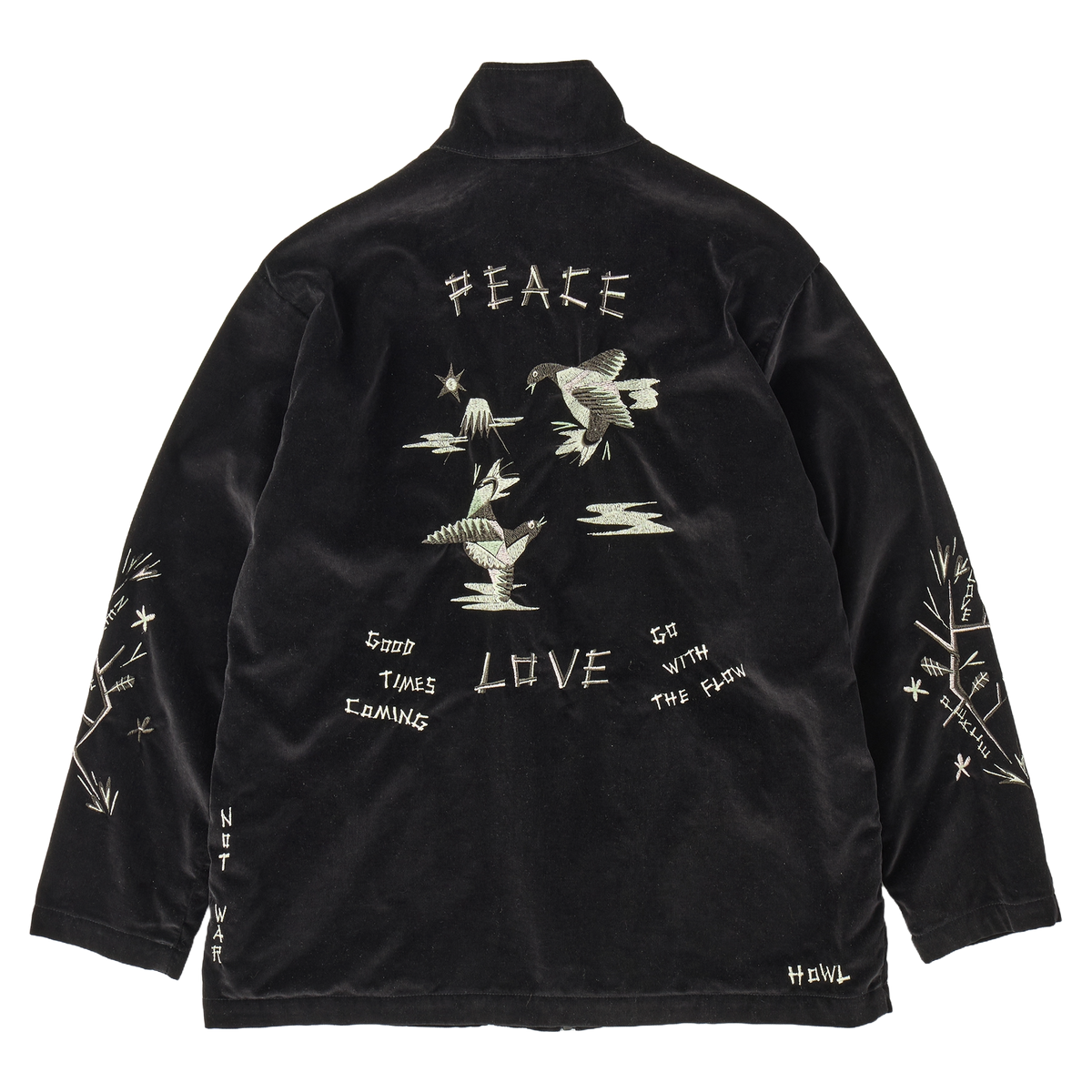 VELVETEEN HIPPIE SOUVENIR ZIP UP JACKET