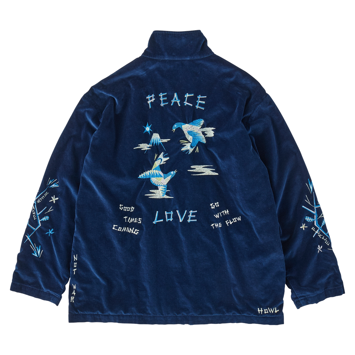 VELVETEEN HIPPIE SOUVENIR ZIP UP JACKET