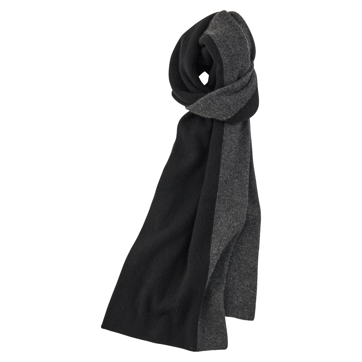 CASHMERE KNIT STOLE TWO TONE COLOR (BABY CASH) -2026AW-