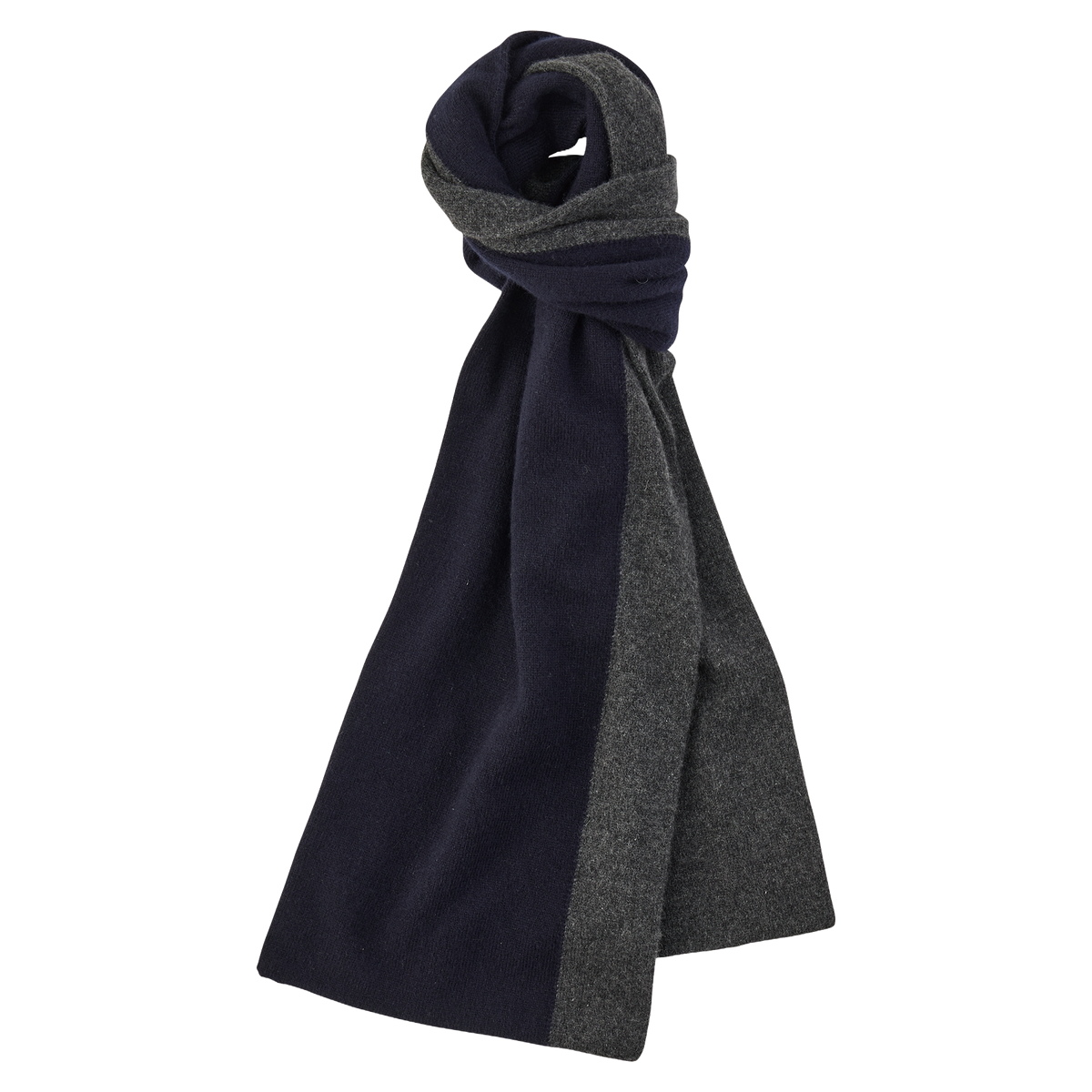 CASHMERE KNIT STOLE TWO TONE COLOR (BABY CASH) -2026AW-