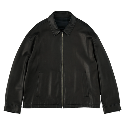 LEATHER ZIP UP JACKET W / LOVE & PEACE SILVER (ENTREFINO) -2026AW-