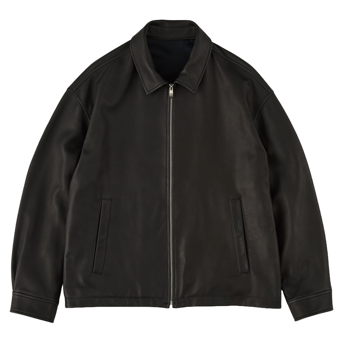 LEATHER ZIP UP JACKET W / LOVE & PEACE SILVER (ENTREFINO) -2026AW-