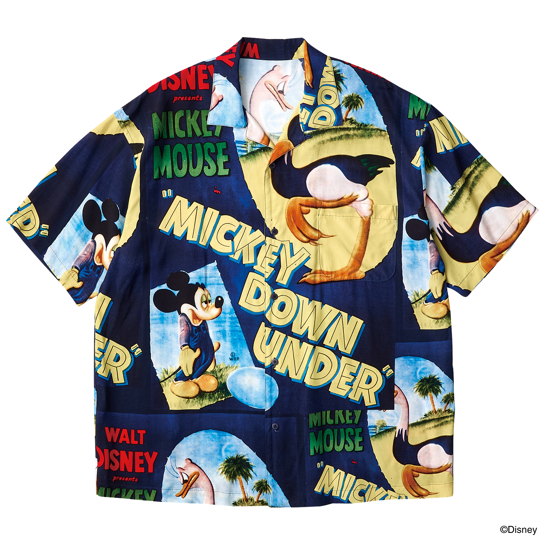 DISNEY VP / PC ALOHA COLLECTION ALOHA SHIRT / MICKEY & BIRD