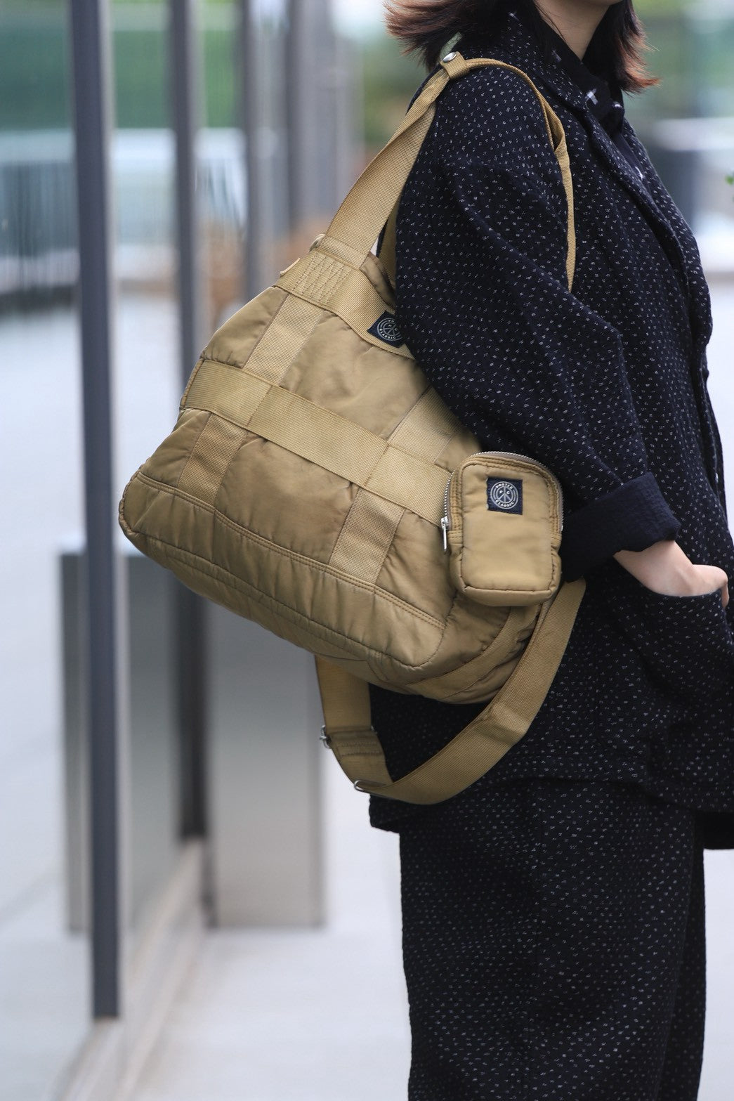 "CINEMA EXCLUSIVE" SUPER NYLON TOTE BAG -GOLD-