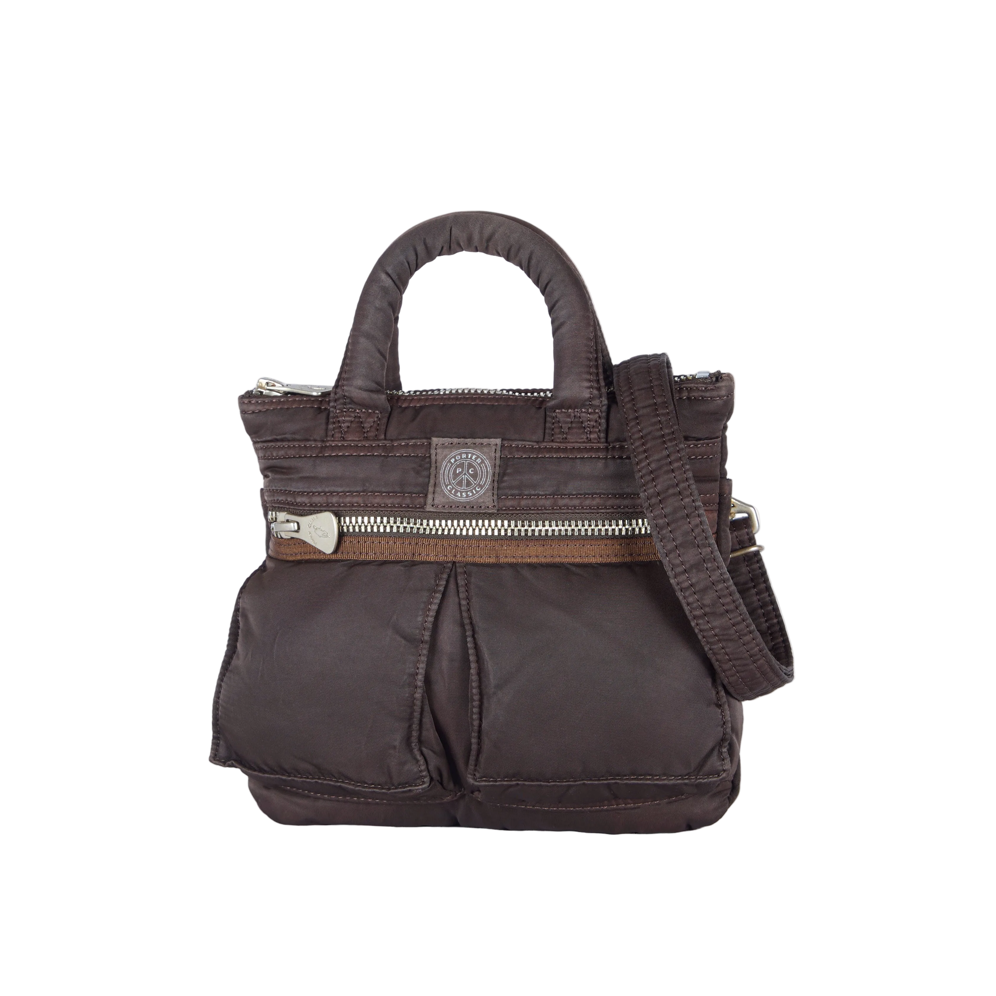 "CINEMA EXCLUSIVE" SUPER NYLON HELMET CASE MINI -BROWN-