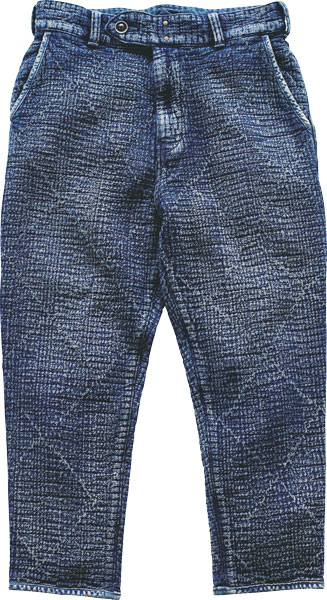 Porter Classic ポータークラシック 18AW SASHIKO LIGHT PANTS 刺し子ライトパンツ インディゴ クロップド ボトム