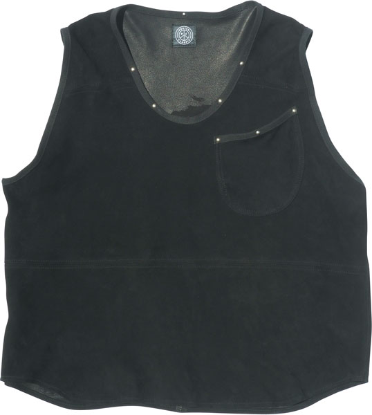 Porter Classic GOAT SUEDE VEST BLACK-