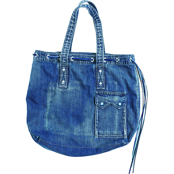 DENIM TOTE BAG M （W/SUKUMO Leather Chord）｜Porter Classic 