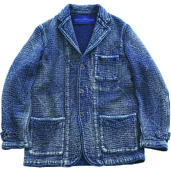 【新品】  PORTER CLASSIC / ポータークラシック | 2023SS | NEW SASHIKO TAILORED JACKET ニュー 刺し子 テーラード ジャケット | 3 | BLUE | メンズ