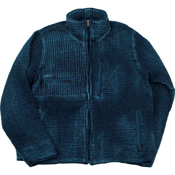 SASHIKO LIGHT ZIP UP OUTDOOR JACKET