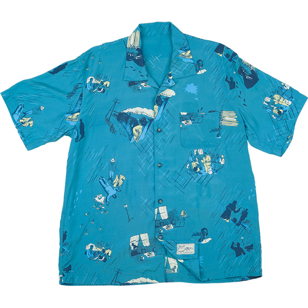 素材シルクPorter Classic - “FILM NOIR” ALOHA SHIRT